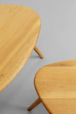 Clearance KARE Design Zestaw 2 stolików pomocniczych drewno dębowe - KARE