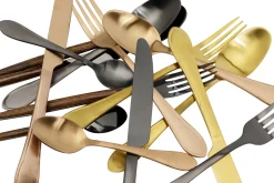 Discount KARE Design Zestaw 16 sztućców ze stali nierdzewnej kolor miedziany matowy - KARE