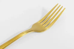 Hot KARE Design Zestaw 16 sztućców ze stali nierdzewnej kolor złoty matowy - KARE