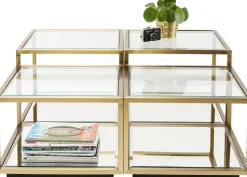 Discount KARE Design Zestaw czterech ław Luigi złote - KARE