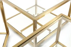 Discount KARE Design Zestaw czterech ław Luigi złote - KARE