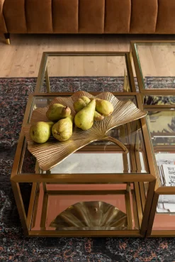 Discount KARE Design Zestaw czterech ław Luigi złote - KARE