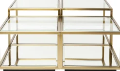 Discount KARE Design Zestaw czterech ław Luigi złote - KARE