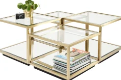 Discount KARE Design Zestaw czterech ław Luigi złote - KARE