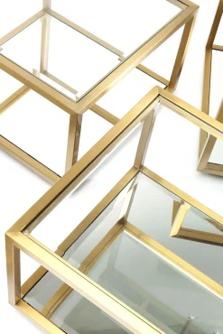 Discount KARE Design Zestaw czterech ław Luigi złote - KARE