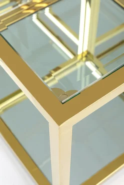 Fashion KARE Design Zestaw czterech stolików kawowych Orion złote - KARE