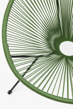 Clearance KARE Design Zestaw dwóch foteli ogrodowych - kolor zielony nogi czarne 73x85 cm - KARE