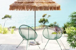 Discount KARE Design Zestaw dwóch foteli ogrodowych - kolor zielony 73x85 cm - KARE