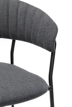 Online KARE Design Zestaw dwóch krzeseł antracytowe nogi czarne 57x78 cm - KARE