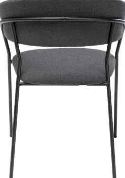 Online KARE Design Zestaw dwóch krzeseł antracytowe nogi czarne 57x78 cm - KARE