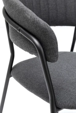 Online KARE Design Zestaw dwóch krzeseł antracytowe nogi czarne 57x78 cm - KARE