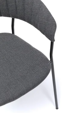 Online KARE Design Zestaw dwóch krzeseł antracytowe nogi czarne 57x78 cm - KARE