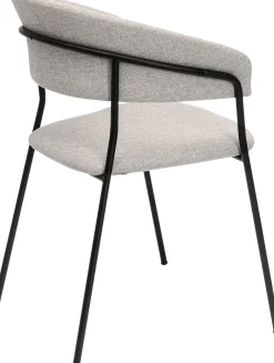 Outlet KARE Design Zestaw dwóch krzeseł beżowe nogi czarne 57x78 cm - KARE