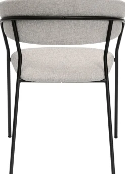 Outlet KARE Design Zestaw dwóch krzeseł beżowe nogi czarne 57x78 cm - KARE