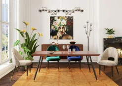 Hot KARE Design Zestaw dwóch krzeseł Iris Velvet 49x84 cm niebieskie - KARE