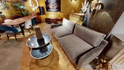 Outlet KARE Design Zestaw dwóch krzeseł Iris Velvet 49x84 cm taupe - KARE