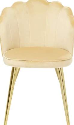Best KARE Design Zestaw dwóch krzeseł Princess beżowe - nogi złote - KARE