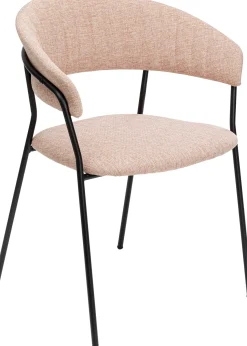 Outlet KARE Design Zestaw dwóch krzeseł różowe nogi czarne 57x78 cm - KARE