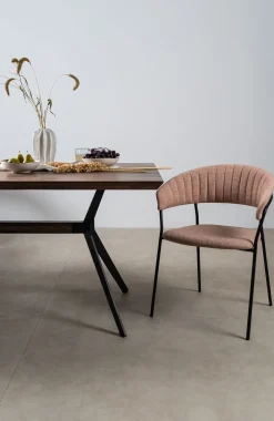 Outlet KARE Design Zestaw dwóch krzeseł różowe nogi czarne 57x78 cm - KARE