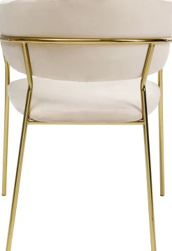 Outlet KARE Design Zestaw dwóch krzeseł z podłokietnikami Belle 61x80 cm kremowe - KARE