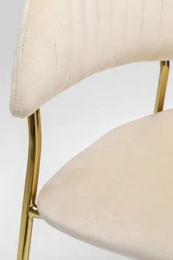 Outlet KARE Design Zestaw dwóch krzeseł z podłokietnikami Belle 61x80 cm kremowe - KARE