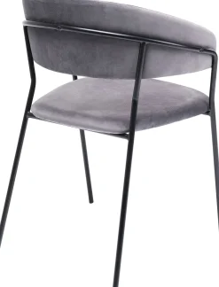 Fashion KARE Design Zestaw dwóch krzeseł z podłokietnikami Belle 57x78 cm szare - KARE