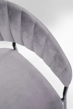 Fashion KARE Design Zestaw dwóch krzeseł z podłokietnikami Belle 57x78 cm szare - KARE