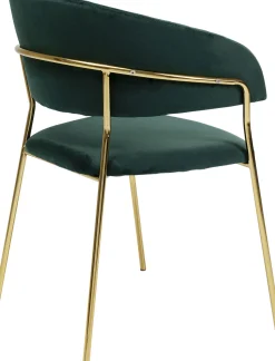 Sale KARE Design Zestaw dwóch krzeseł z podłokietnikami Belle 61x80 cm zielone - KARE