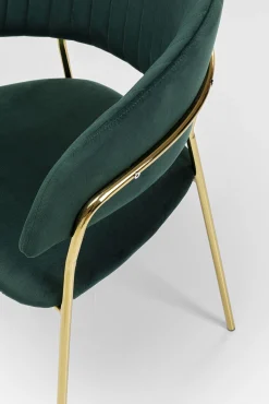 Sale KARE Design Zestaw dwóch krzeseł z podłokietnikami Belle 61x80 cm zielone - KARE