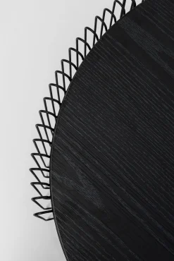 New KARE Design Zestaw dwóch stolików blaty MDF rama stalowa - kolor czarny - KARE