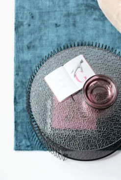 Outlet KARE Design Zestaw dwóch stolików blaty szklane rama stalowa - kolor czarny - KARE