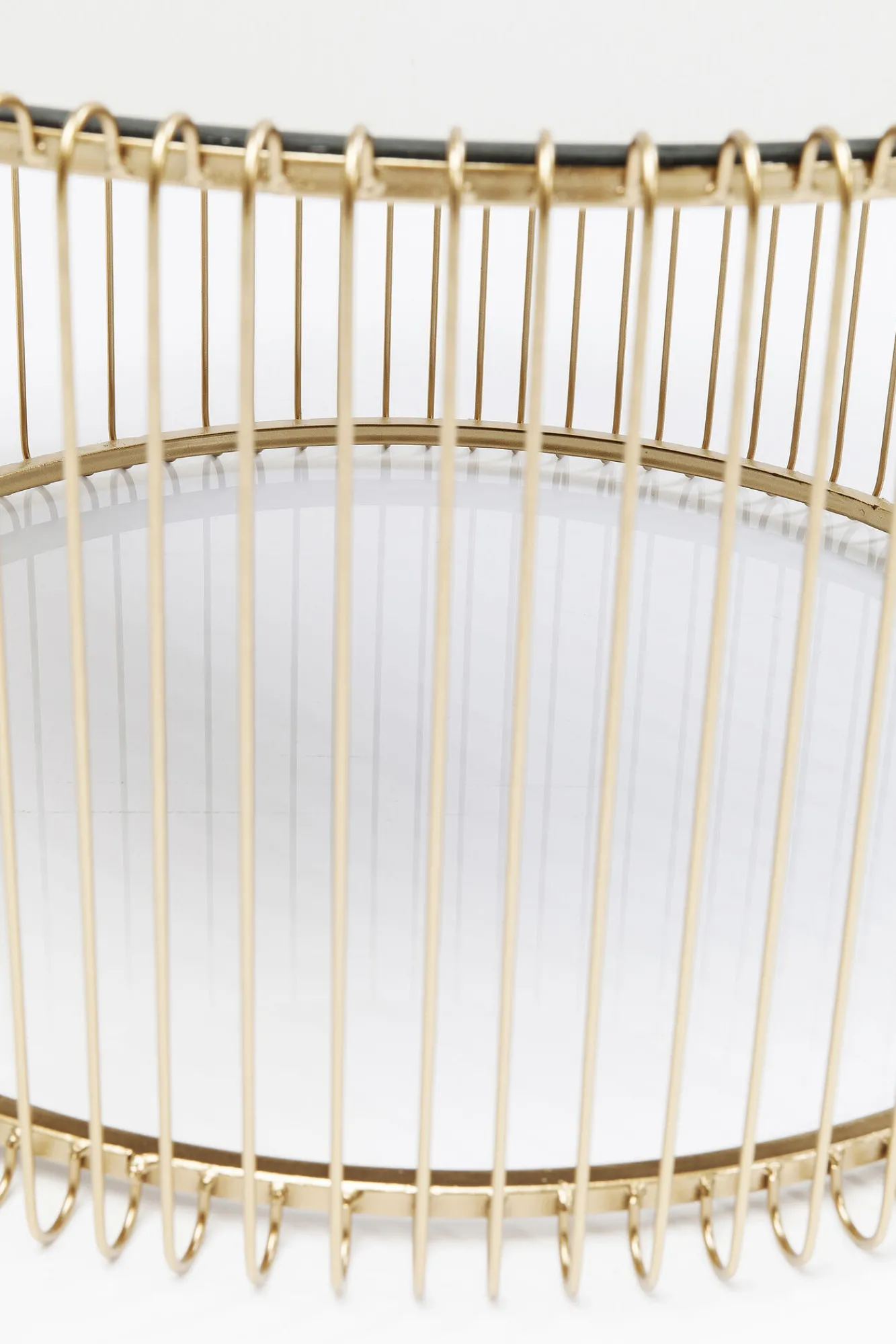 Online KARE Design Zestaw dwóch stolików kawowych Wire mosiężne - KARE