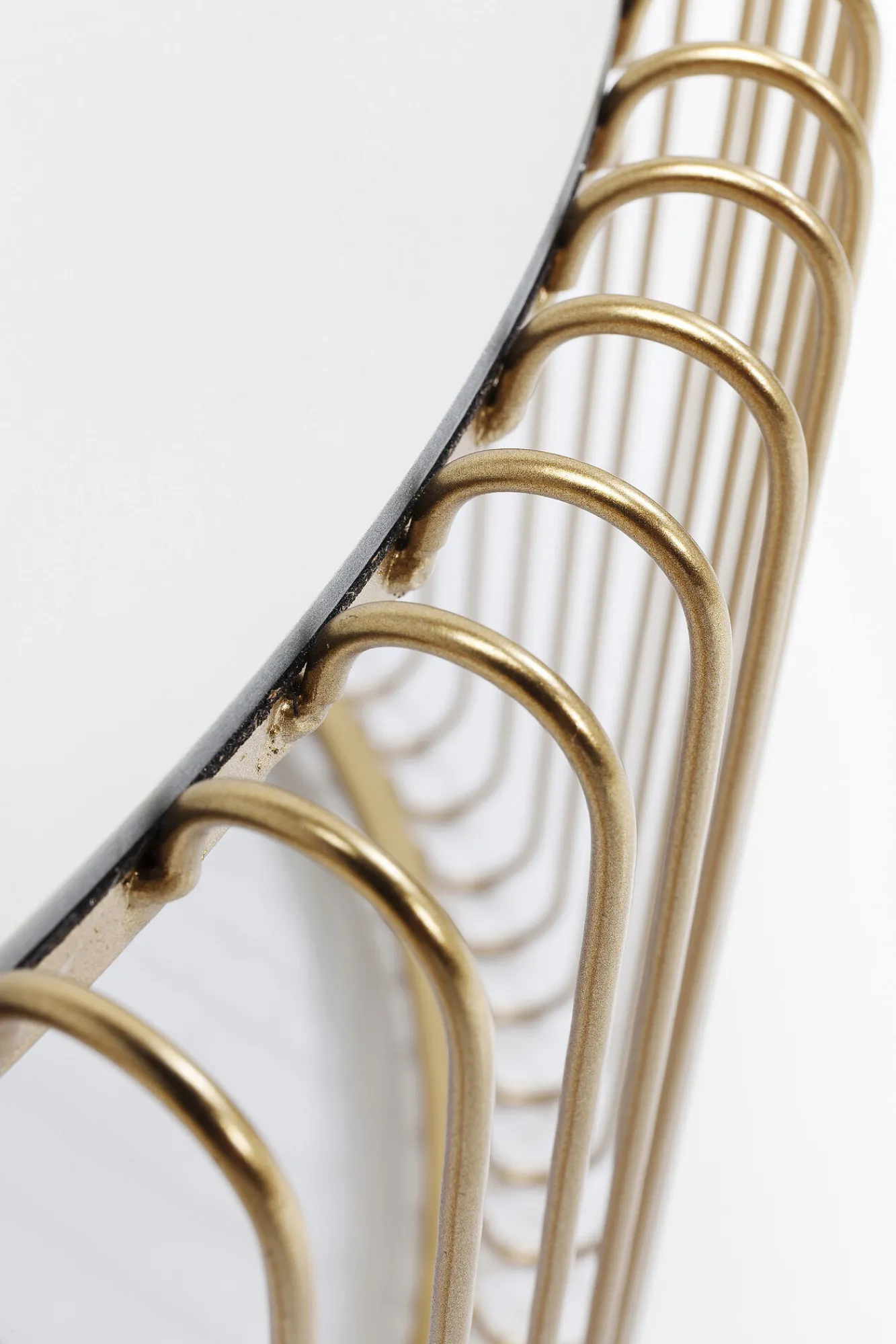 Online KARE Design Zestaw dwóch stolików kawowych Wire mosiężne - KARE