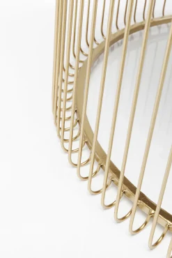 Online KARE Design Zestaw dwóch stolików kawowych Wire mosiężne - KARE