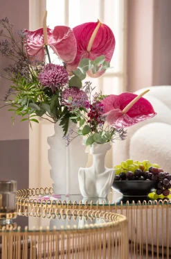 Online KARE Design Zestaw dwóch stolików kawowych Wire mosiężne - KARE