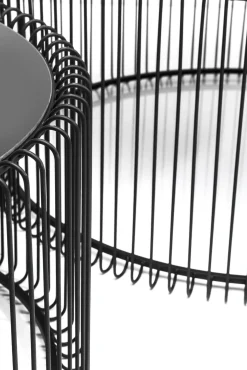 Sale KARE Design Zestaw dwóch stolików kawowych Wire czarne - KARE