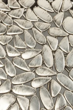 Outlet KARE Design Zestaw dwóch stolików kawowych Pebbles Deluxe srebrne - KARE