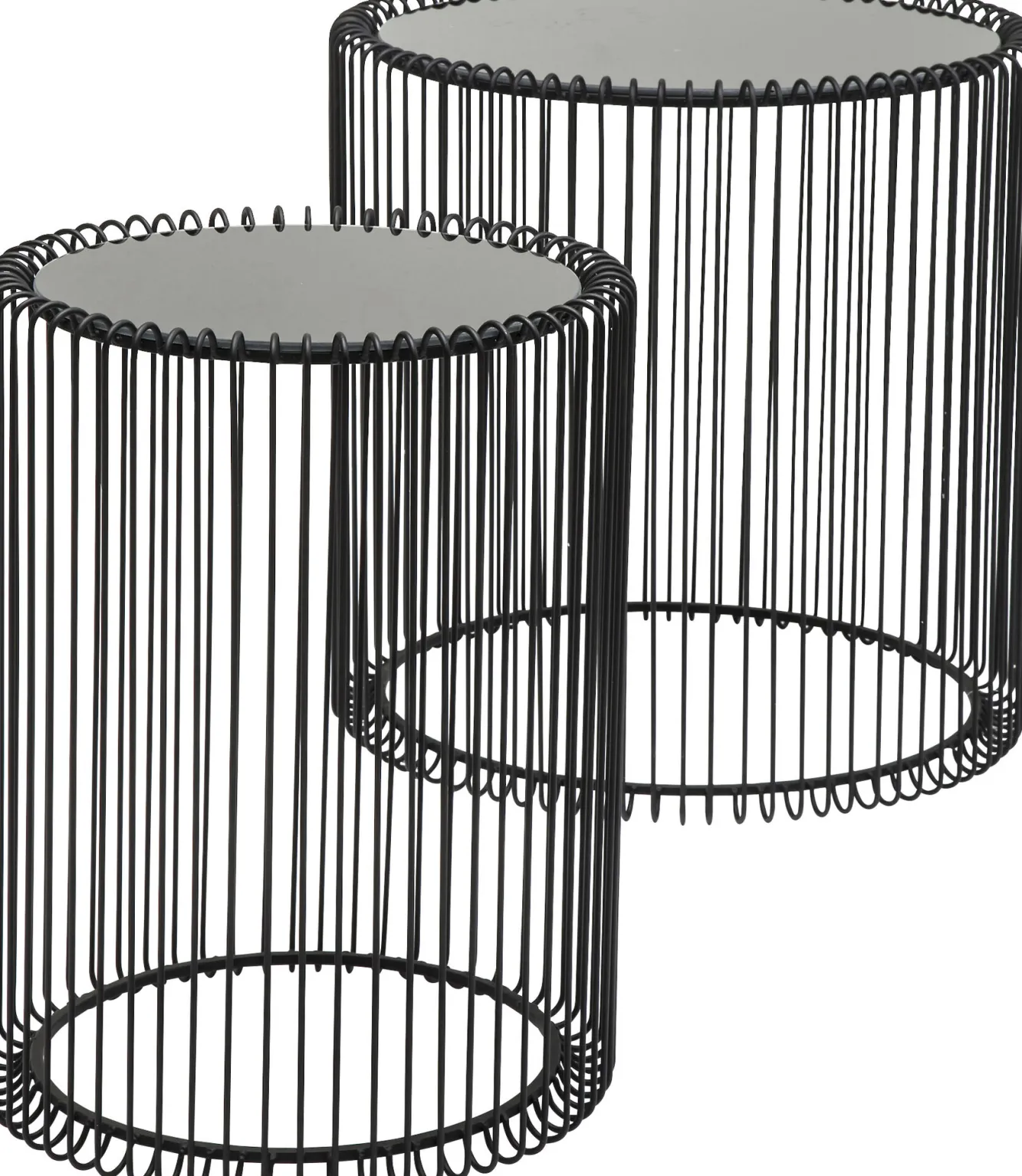 Discount KARE Design Zestaw dwóch stolików kawowych Wire czarne - KARE