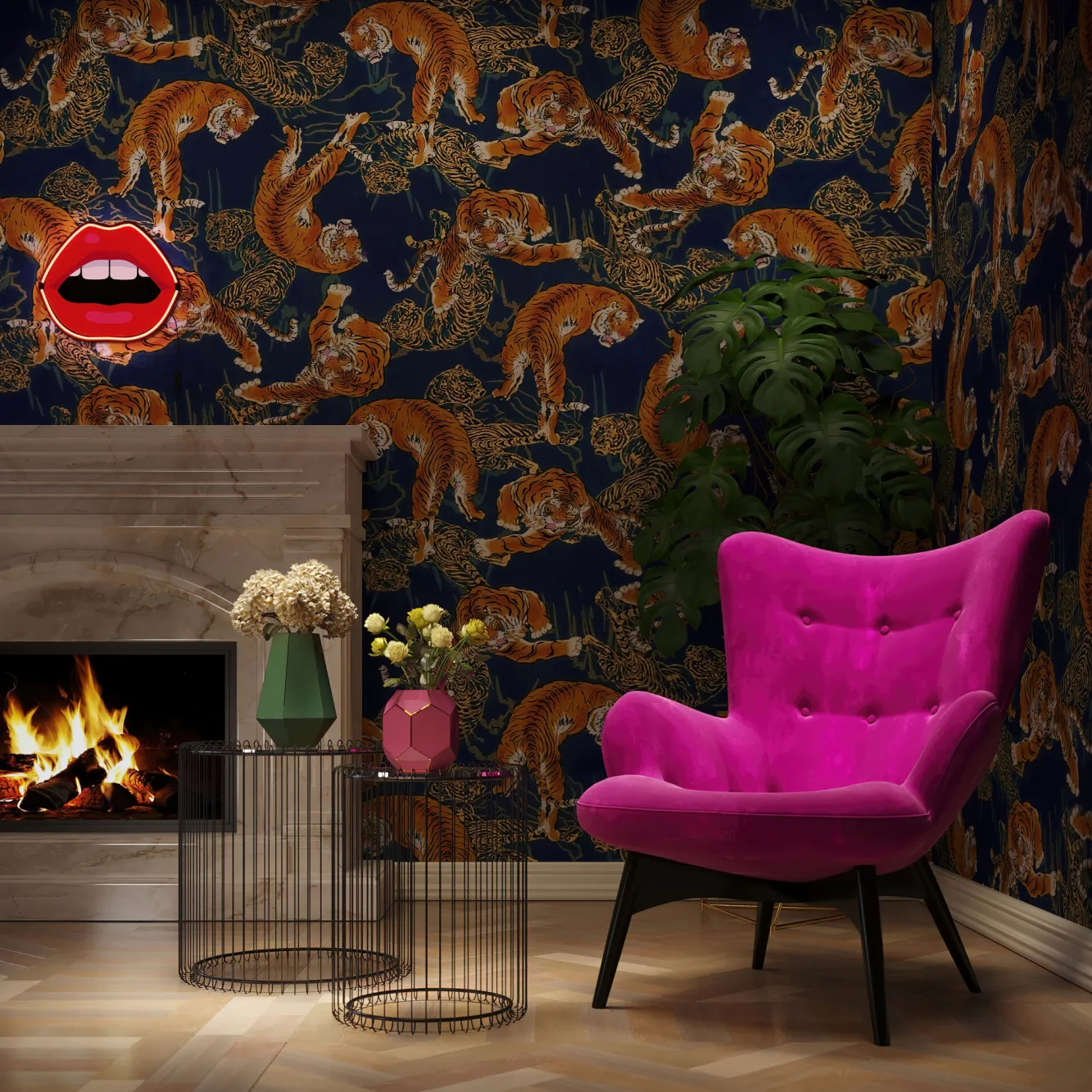 Discount KARE Design Zestaw dwóch stolików kawowych Wire czarne - KARE