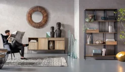 Hot KARE Design Zestaw dwóch stolików kawowych African Drums czarne - KARE