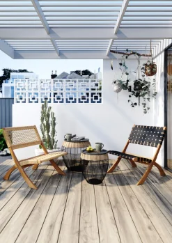 Hot KARE Design Zestaw dwóch stolików kawowych African Drums czarne - KARE