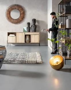 Hot KARE Design Zestaw dwóch stolików kawowych African Drums czarne - KARE