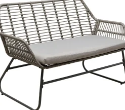 Clearance KARE Design Zestaw ogrodowy 4-elementowy sofa, 2 fotele i stolik kawowy - KARE