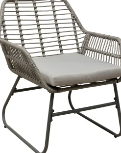 Clearance KARE Design Zestaw ogrodowy 4-elementowy sofa, 2 fotele i stolik kawowy - KARE