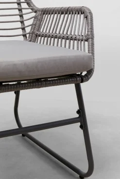 Clearance KARE Design Zestaw ogrodowy 4-elementowy sofa, 2 fotele i stolik kawowy - KARE