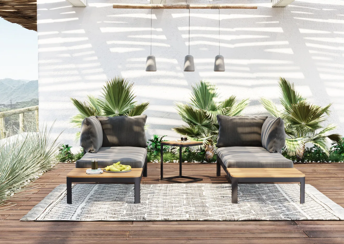 Hot KARE Design Zestaw ogrodowy Happy Day (3-set) - KARE