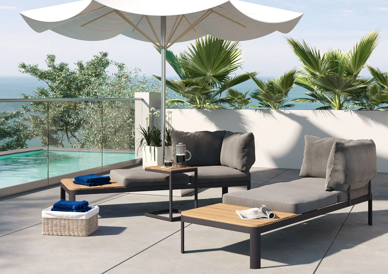 Hot KARE Design Zestaw ogrodowy Happy Day (3-set) - KARE