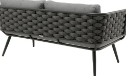 Hot KARE Design Zestaw ogrodowy Malta antracytowy (4-szt) - KARE