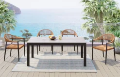 Discount KARE Design Zestaw ogrodowy Sorento niebieski (5-części) - KARE