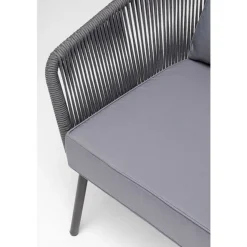 Online KARE Design Zestaw ogrodowy szary 4-set sofa, stolik i 2 fotele - KARE